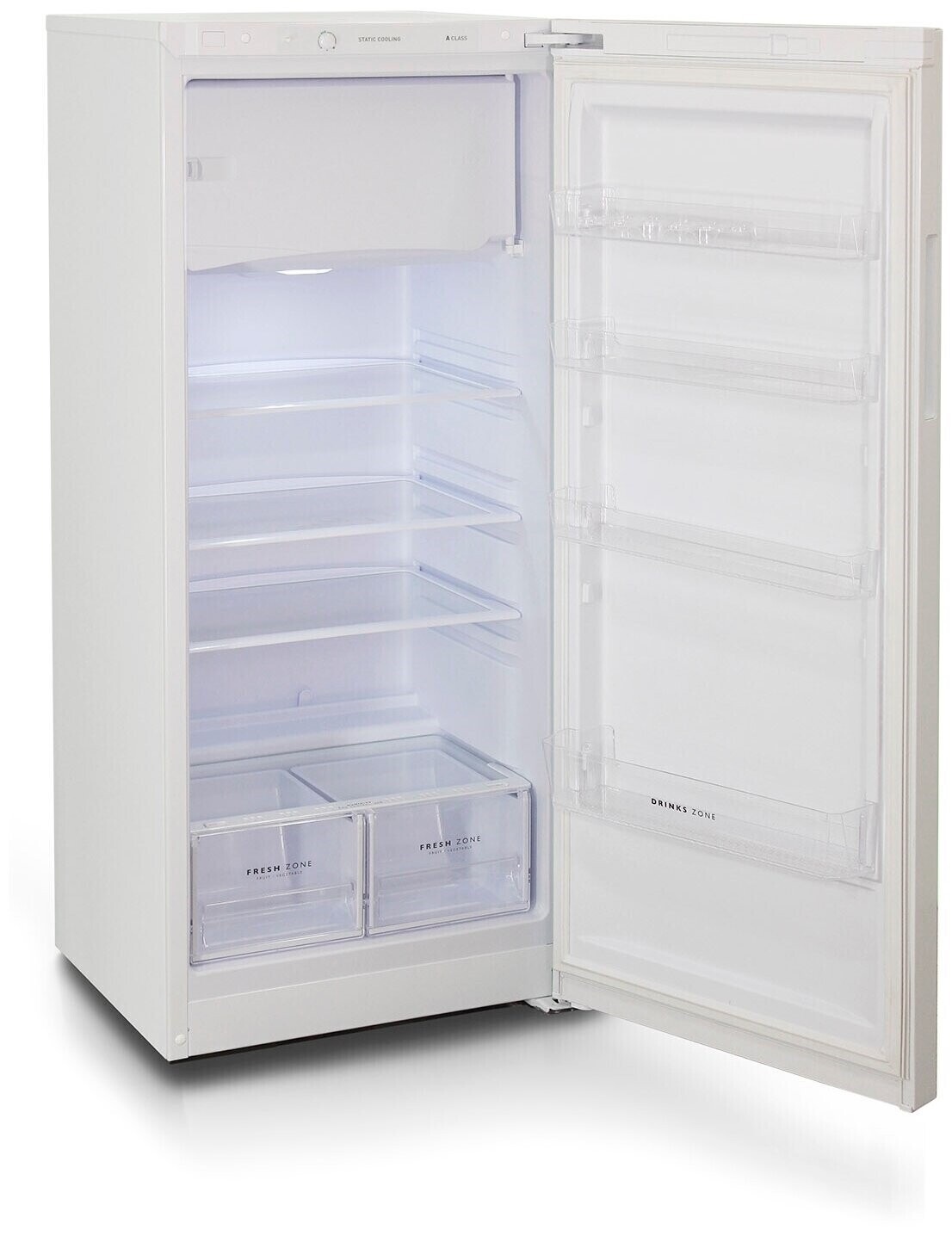 Шкаф морозильный бирюса 114 48х122 5х60 5 94л отделений ящиков 5 мк ручное белый