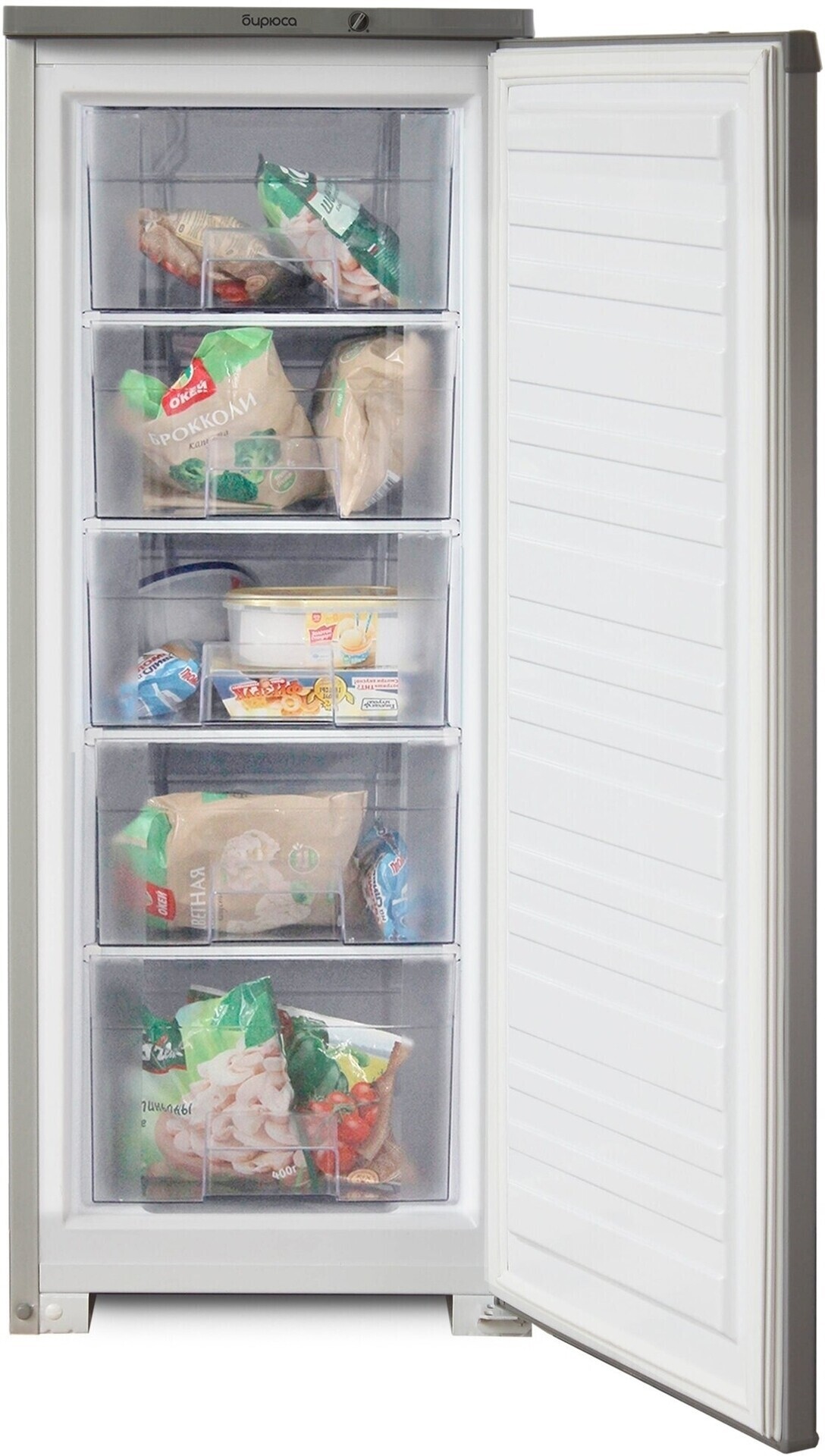Шкаф морозильный бирюса 114 48х122 5х60 5 94л отделений ящиков 5 мк ручное белый